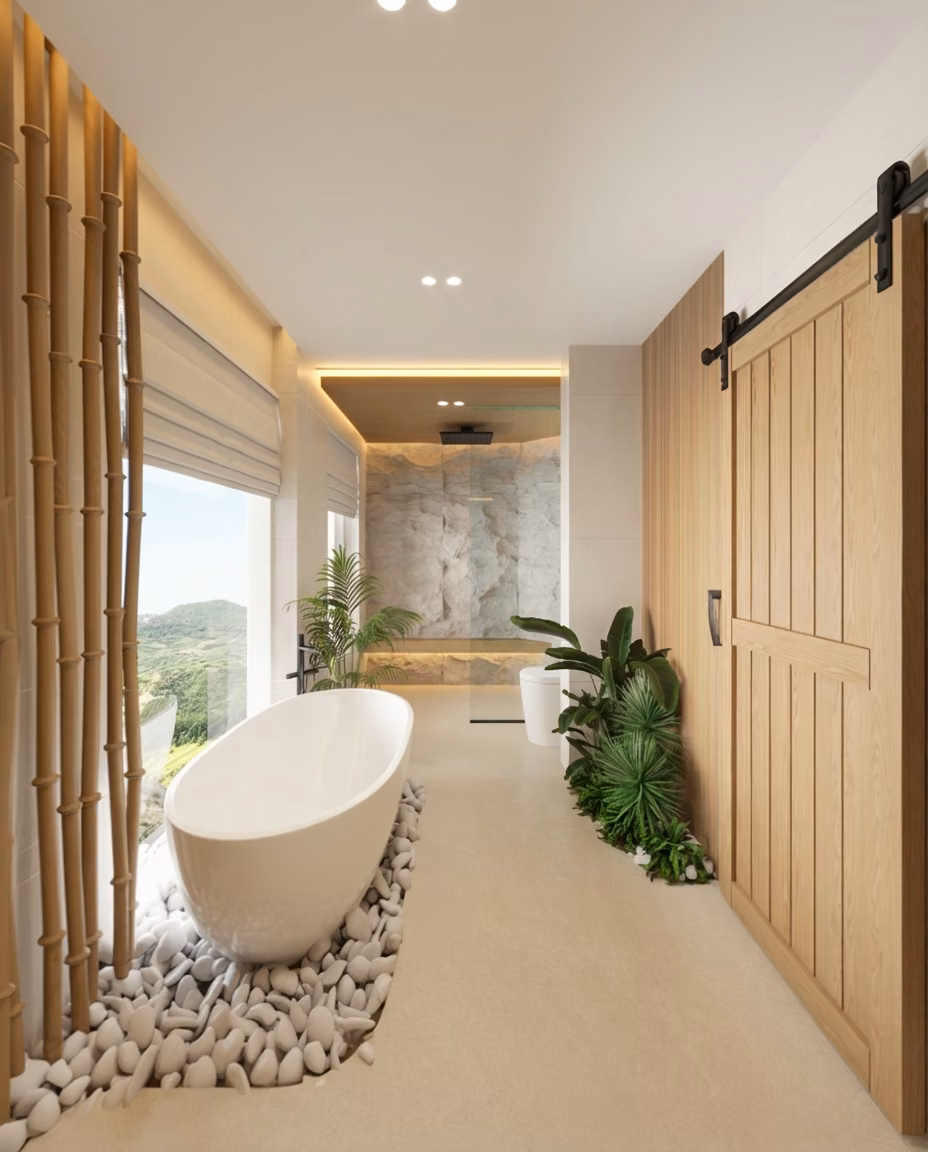 Samudra Villas – Sunset view from villa terrace, South Lombok